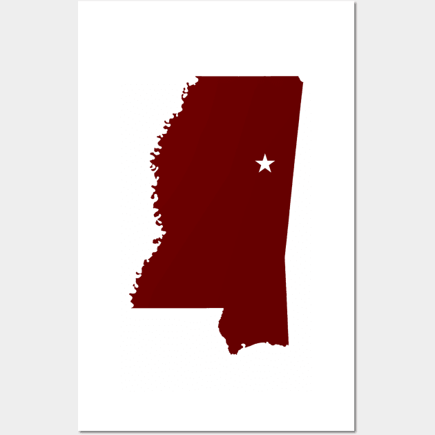 Starkville Mississippi Wall Art by AdventureFinder